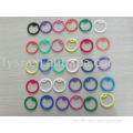 promotional round colorful silicone dog tag/pet pendant